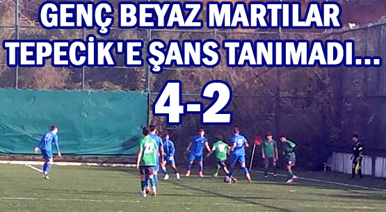 GENÇ BEYAZ MARTILAR </br>TEPECİK'E  ŞANS TANIMADI...  </br>4-2