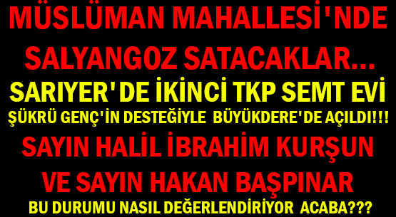 MÜSLÜMAN MAHALLESİ'NDE SALYANGOZ SATACAKLAR.