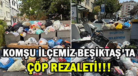 KOMŞU İLÇEMİZ BEŞİKTAŞ'TA  </br>ÇÖP REZALETİ!!!