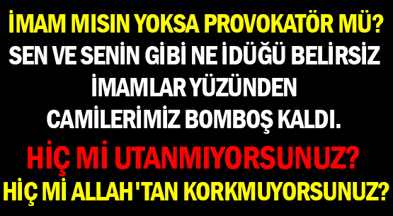 CUMA HUTBESİNDE OĞUZHAN UĞUR </br>VE HALUK LEVENT HEDEF GÖSTERİLDİ: </br>500 BİN LİRALIK ADAMSINIZ