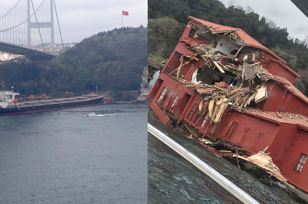 Boğazda Yalıya Çarpan Gemide Ayrıntılar