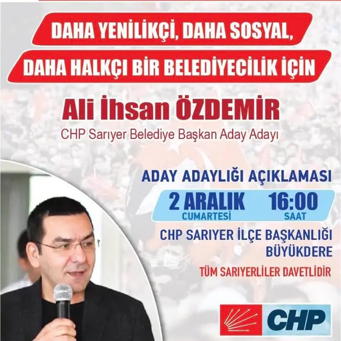 ALİ İHSAN ÖZDEMİR </br>ADAY ADAYLIĞINI AÇIKLIYOR