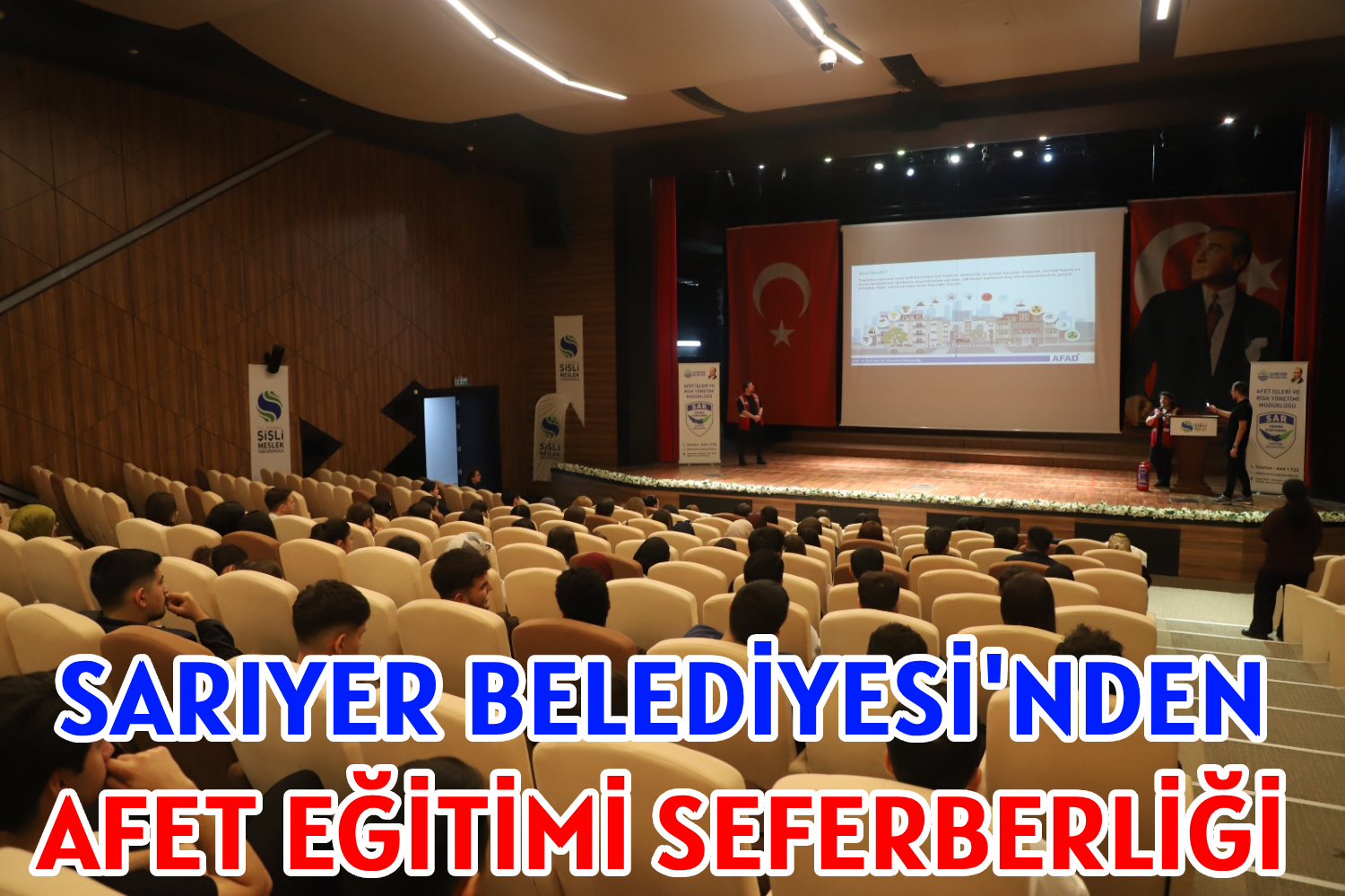SARIYER BELEDİYESİ'NDEN </br>AFET EĞİTİMİ SEFERBERLİĞİ