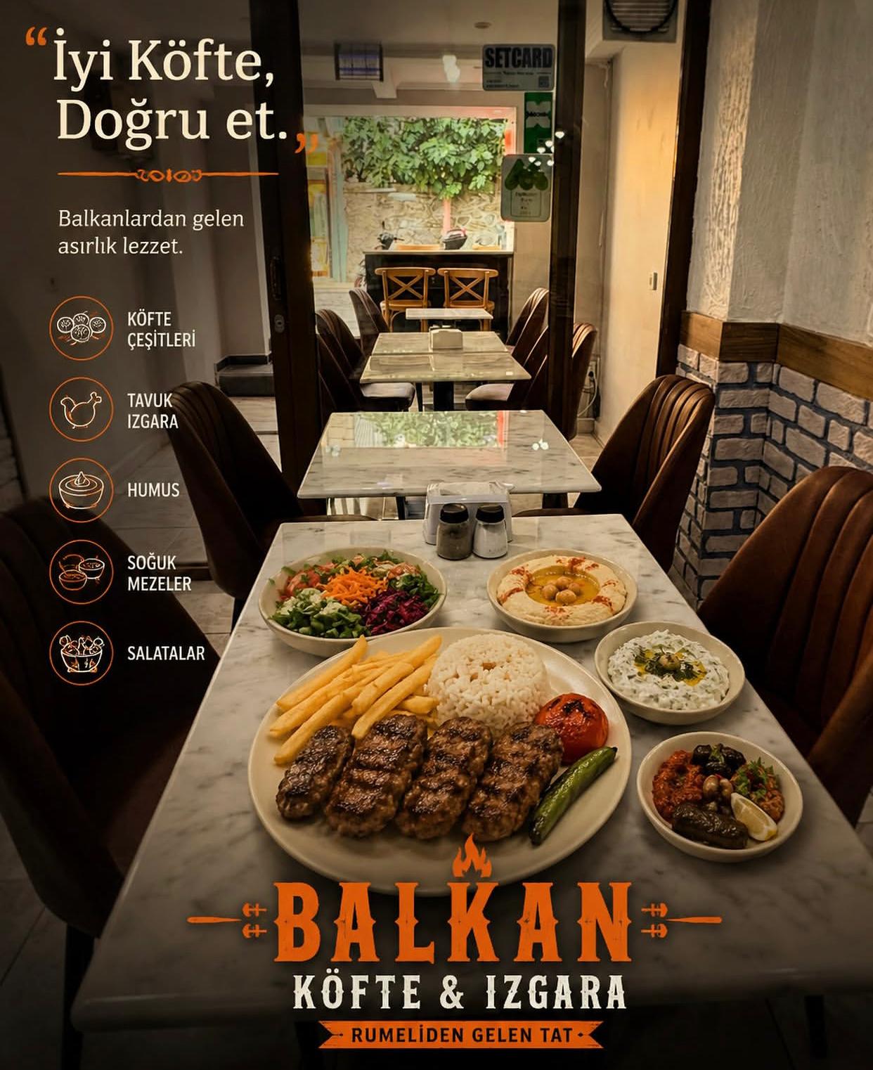 SARIYER’E YENİ LEZZET… </br>BALKAN KÖFTE REŞİTPAŞA </br>VE EMİRGAN HİZMETE AÇILDI!