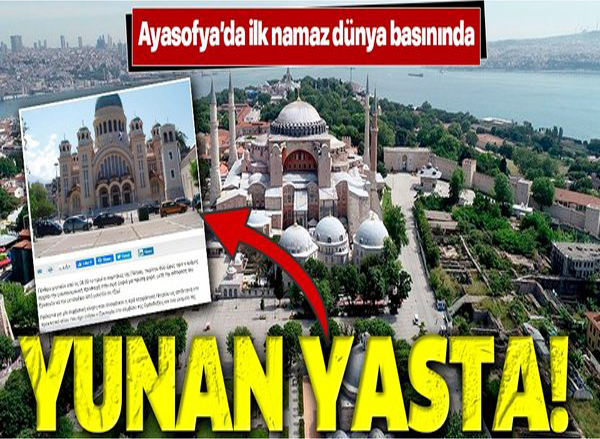 Yunanistan'da Ayasofya-i Kebir Cami-i Şerifi'nin ibadete açılmasına tepki