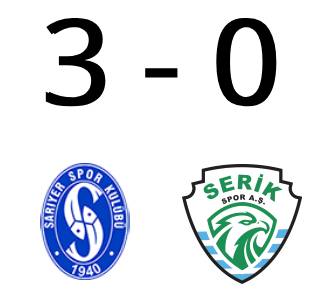 SARIYER, SERİKSPOR'UN FİŞİNİ </br>İLK YARIDA ÇEKTİ