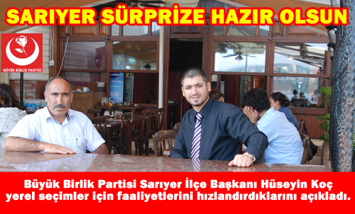 SARIYER SÜRPRİZE HAZIR OLSUN