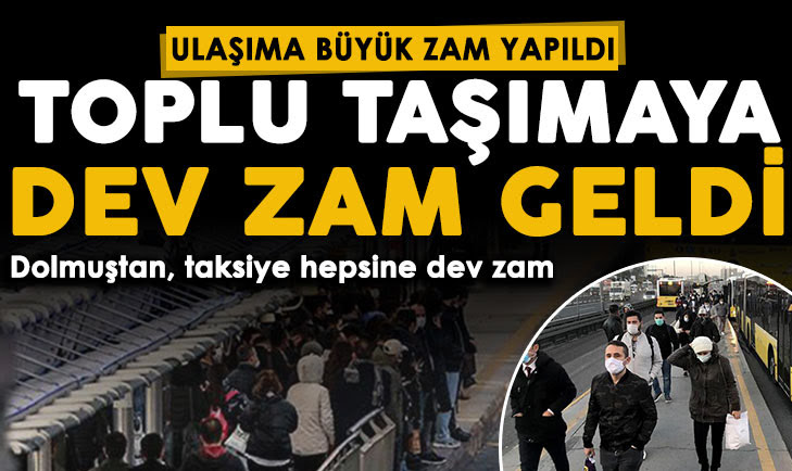 İBB'DEN TOPLU TAŞIMAYA </br>FAHİŞ ZAM!!!