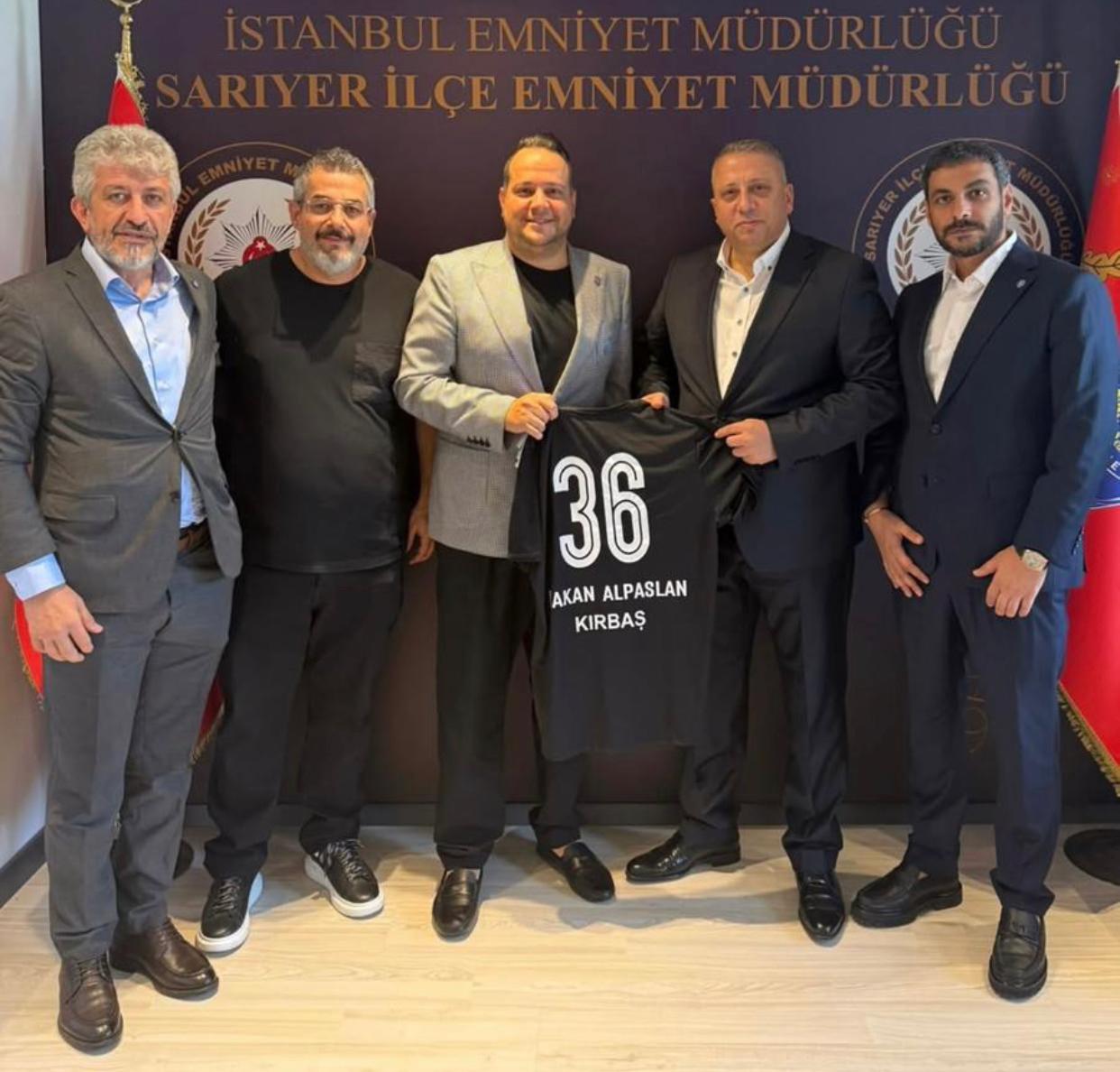 BAŞKAN EMRE YALDIZ’DAN  </br>SARIYER İLÇE EMNİYET MÜDÜRÜ</br> HAKAN ALPASLAN KIRBAŞ’A  ZİYARET