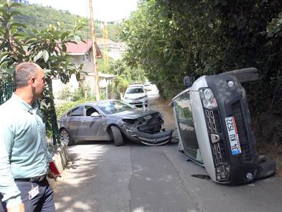 Sarıyer'de Korkutan Kaza