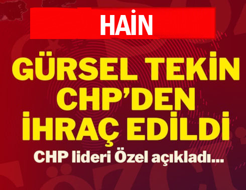 CHP lideri Özel açıkladı: </br>Gürsel Tekin CHP'den ihraç edildi