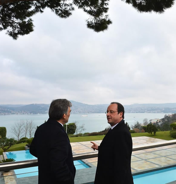 Fransa Cumhurbaşkanı Hollande Sarıyer'e hayran kaldı
