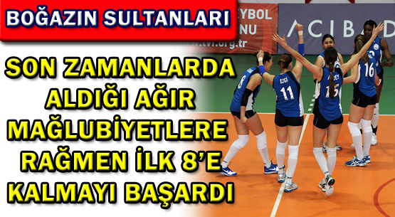 Boğazın Sultanları son haftalarda aldığı ağır mağlubiyetlere rağmen ilk 8'e kalmayı başardı