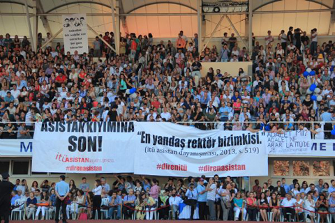 İTÜ mezuniyet töreninde gezi protestosu