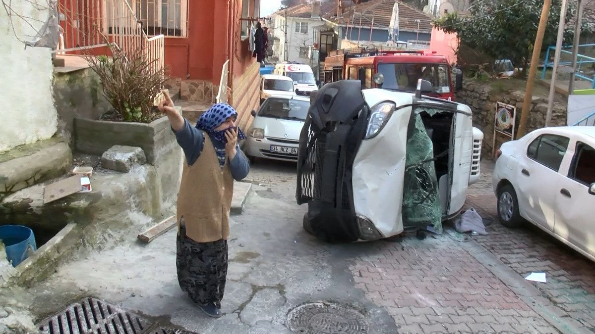 BÜYÜKDERE'DE </br>CİNAYETE TEŞEBBÜS GİBİ KAZA!!!