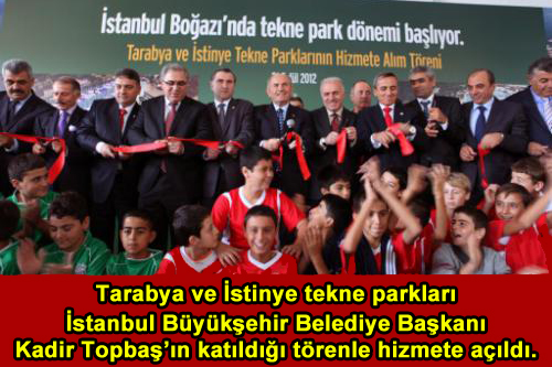 İstinye ve Tarabya Tekneparkları hizmete açıldı