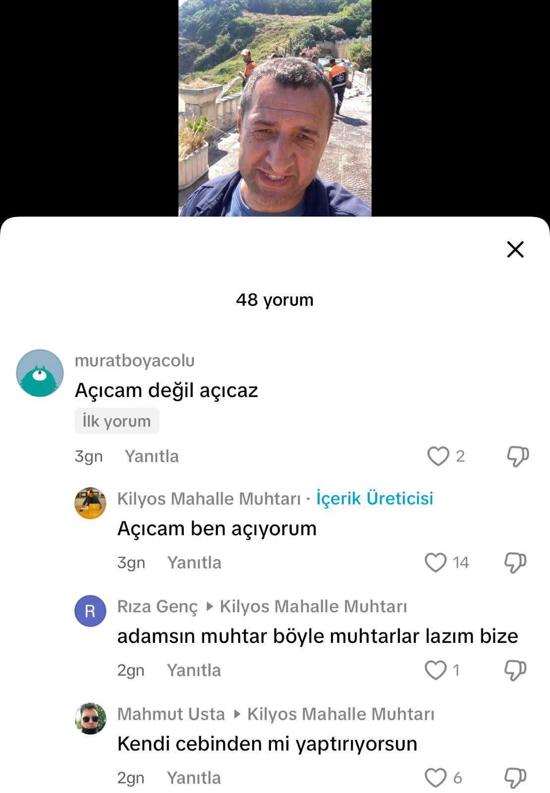 İBB VE SARIYER BELEDİYESİ’NİN HİZMETLERİNİ  </br>KENDİ HİZMETİ GİBİ GÖSTEREN  </br>KİLYOS MUHTARI CEM ŞAİK </br>ALAY KONUSU OLDU!!!