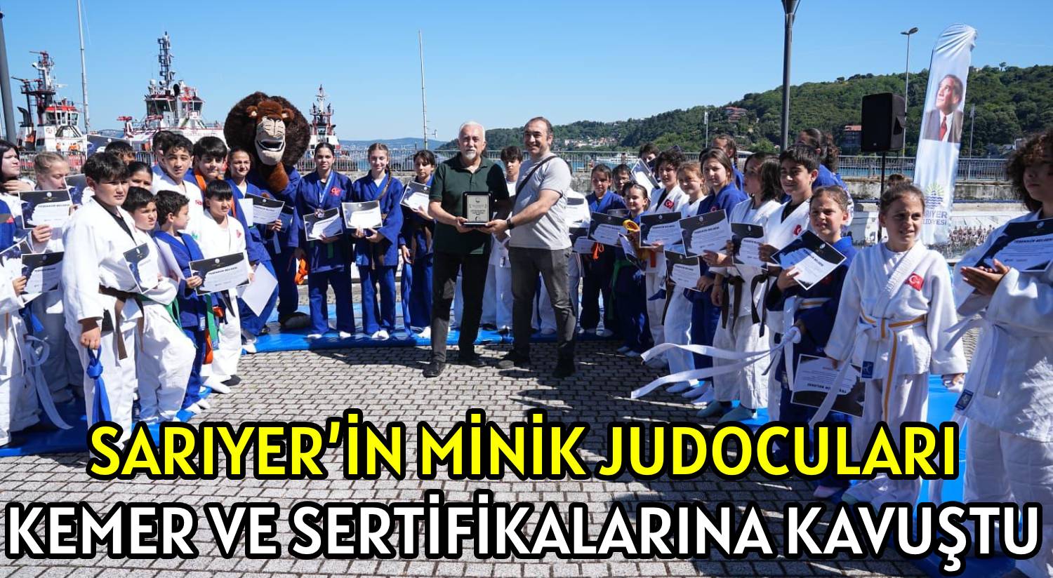 SARIYER’İN MİNİK JUDOCULARI </br>KEMER VE SERTİFİKALARINA KAVUŞTU